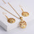 Natural Unisex Cross Shell Chain Little Daisy Butterfly Leaf Stainless Steel Electroplating Pendants