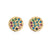 Women Geometric Geometric Copper Stud Earrings