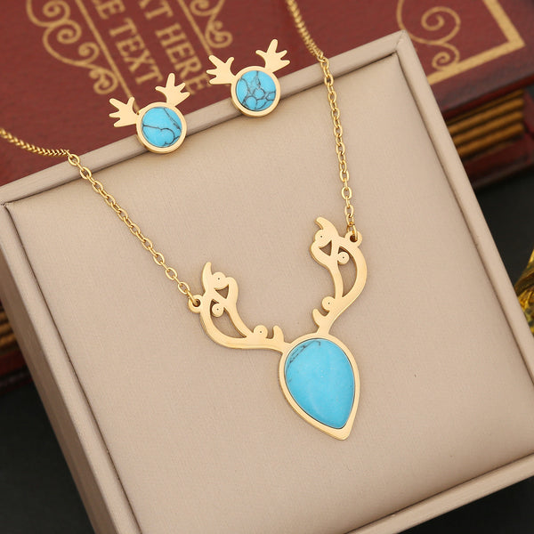 Fashion Animal Stainless Steel Electroplating Necklaces