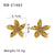 IG Style Butterfly Irregular Geometric Stainless Steel Electroplating Earrings