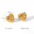 IG Style Heart Geometric Stainless Steel Electroplating Earrings