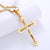 Street Unisex Cross Cross Titanium Steel Diamond Inlay Pendants