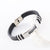 Fashion Unisex Round Geometric Stainless Steel Bracelets