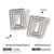 IG Style Quadrilateral Geometric Stainless Steel Electroplating Earrings