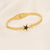 Expressive Moon Star Stainless Steel Electroplating Bangles