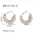 IG Style Circle U-Shape Geometric Stainless Steel Electroplating Earrings