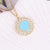 Women Retro Vintage Metal Smile Copper Oil Dripping Pendants