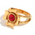 Expressive Fashion Circle Geometric Stainless Steel 18K Gold Plated Rings