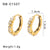 IG Style Irregular Tennis / Diamond Line Geometric Stainless Steel Electroplating Earrings