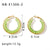 IG Style Circle Geometric Stainless Steel Electroplating Earrings