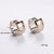 Fashion Round U-Shape Stainless Steel Electroplating Earrings