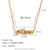 Fashion Letter Geometric Heart Stainless Steel Electroplating Necklaces