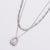 Minimalist Stripe U-Shape Stainless Steel Electroplating Necklaces