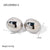 IG Style Round Geometric Stainless Steel 18K Gold Plated Earrings