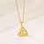 Minimalist Triangle Geometric Stainless Steel Electroplating Necklaces