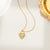 Modern Chinese Geometric Titanium Steel 18K Gold Plated Necklaces