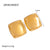 IG Style Square Geometric Stainless Steel 18K Gold Plated Earrings