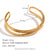 Minimalist Circle Stainless Steel 18K Gold Plated Bangles