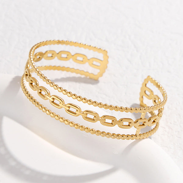 Chain Stainless Steel Electroplating Bangles