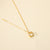 IG Style Quadrilateral Geometric Gemstone Diamond Inlay Necklaces