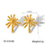 IG Style Sun Geometric Stainless Steel Electroplating Earrings