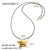 IG Style Letter Geometric Stainless Steel 18K Gold Plated Necklaces