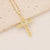 Fashion Cross Copper Zircon Inlay Pendants