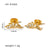 IG Style Irregular Tennis / Diamond Line Crown Bowknot Crown Geometric U-Shape Stainless Steel Electroplating Earrings