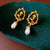 Luxurious Droplet Droplet Geometric Artificial Pearl Diamond Inlay Earrings