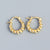 925 Sterling Silver Circle U-Shape Silver Earrings