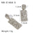 IG Style Square Irregular Geometric Stainless Steel Electroplating Earrings