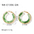 IG Style Circle Geometric Stainless Steel Electroplating Earrings