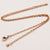 Korean Ellipse Quadrilateral Circle Geometric Titanium Steel Electroplating Necklaces