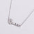 Minimalist Stripe Circle Stainless Steel Electroplating Necklaces