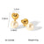 IG Style Pearl Bowknot Heart Geometric Stainless Steel Electroplating Earrings