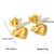 IG Style Heart Geometric Stainless Steel Electroplating Earrings