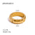 IG Style Conical Stainless Steel 18K Gold Plated Rings