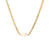 Minimalist Stripe Geometric Stainless Steel 18K Gold Plated Necklaces