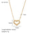 IG Style Chain Heart Geometric Stainless Steel Electroplating Necklaces