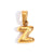 Minimalist Letter Stainless Steel 18K Gold Plated Jewelry Making