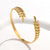 Expressive Stripe Stainless Steel Electroplating Bangles