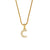 Fashion Round Number Text Letter Stainless Steel 18K Gold Plated Necklaces