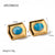 IG Style Quadrilateral Geometric Stainless Steel 18K Gold Plated Earrings