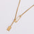 Minimalist Quadrilateral Circle U-Shape Stainless Steel Electroplating Necklaces