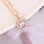 Women Fashion Flower Alloy Electroplating Necklaces