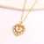 Fashion Women Heart Copper Electroplating Necklaces