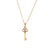 Minimalist Fashion Key Geometric Stainless Steel 18K Gold Plated Necklaces