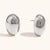 Fashion Ellipse Geometric Stainless Steel 18K Gold Plated Stud Earrings