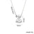 Letter Text Number Titanium Steel 18K Gold Plated Necklaces