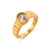 Women Geometric Stainless Steel 18K Gold Plated Rings